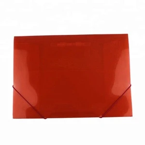Customized Size plastic folder with elastic band