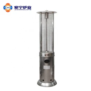 Customized stainless steel round glass tube patio heater parts