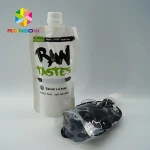 customized stand up pouch with spout for juice, bpa free plastic baby food puree