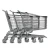 Import Customized wholesale made 4 wheel steel supermarket shopping cart seat folding trolleys push shopping cart from China