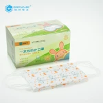 cute  cheap price wholesale custom 3 ply earloop kids cartoon mask masques printed respirator disposable child mask face mask