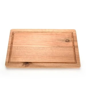 Cutting Board Acacia wood Chopping with Juice Drip Groove