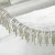 Import Decorative Shiny Tassel Metallic Silver Long Fringe Rhinestone Bridal Lace Trim decoration for dresses from China