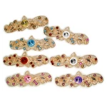 Delicate Floral Flower Leaf Crystal Rhinestone Pearl Glitter Sparkly Metal Snap Hairpin Barrette Hairgrips Hair Clip for Women