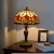 Import dia30cmCreative red tulip art lamp European Rural Restaurant Bar bedroom bedside lamp Tiffanys stained glass table lamp from China