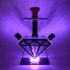 Diamond shaped 4 Hose Smoking Hookah Bar Party Led Light Diamond Shisha