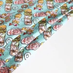 Digital printing 95 Cotton 5 Spandex Knitted fabric for kids