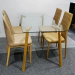 dining table set 4 chairs, european style dining room set