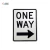 Import Directional One Way With Arrow Traffic Safety Road Sign Aluminum Reflective Street Sign from China