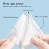 Disposable cotton facial toner cleansing pad soft double sided use organic natural ingredients lint-free makeup remover pad