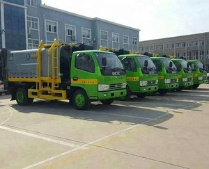 Dongfeng 6 cubic compression self loading garbage truck