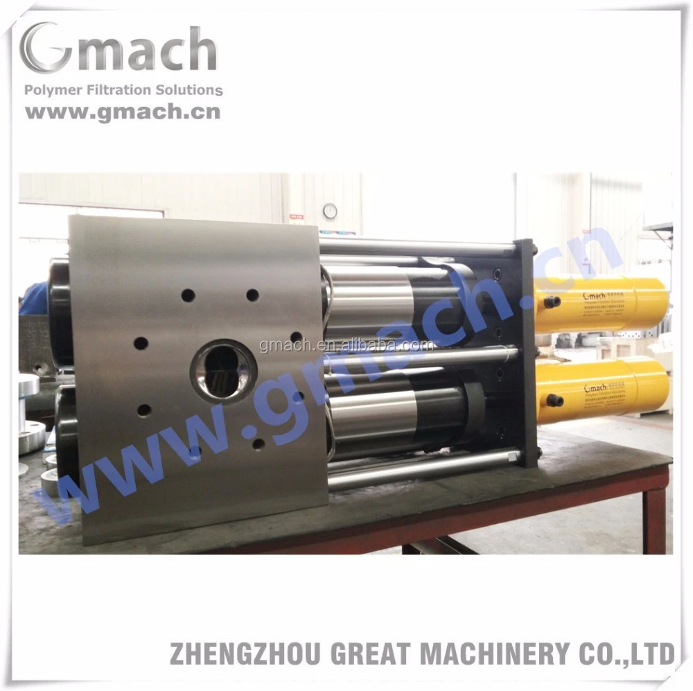 Double piston screen changer for Waste PP/LDPE/PE/HDPE plastic granulating machine