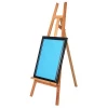 Drawing Board Writing Purpose Chalkboard With Easel Floor Standing Artist Board A-Board For Kids Education Painting Set