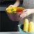 Import Dropshipping Kitchen gadgets Plastic Draining Basket With Handles Kitchen Cheap Vegetable Wash Drainer from China