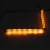 Import Dual color Crystal led strips welcome sequential white DRL flow amber turn signal light from China