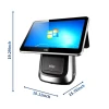 Dual Screen Touch Screen POS System EPOS TP Payment Terminal Till Machine Device Desktop Electronic Smart Modern Cash Register