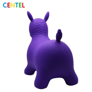 Durable plastic inflatable animal toy animal ride on toy