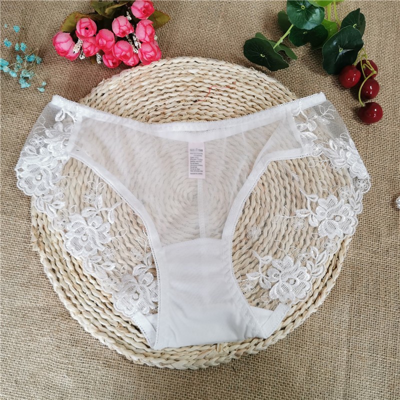 Sexy Hollowed Out Panties High Grade Embroidery Lace Traceless