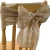 Import Eco Friendly Natural Burlap Chair Sashes Bows 7 x 108 Inch with Lace from Bangladesh