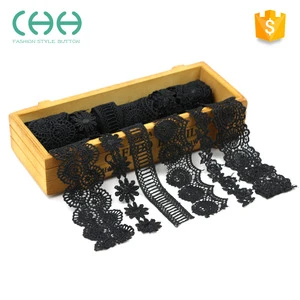 Eco-friendly soft texture handmade accessories clothing materials textiles fabric lace