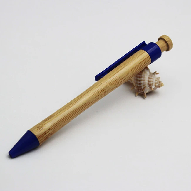 ECO Friendly Wood Pen Bamboo Cheap Ball Point Pen Custom Logo Printing Click Bamboo Pen Promotional