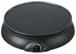 electric crepe maker fixed or detachable plate pancake plate for option