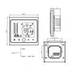 electric thermostat floor heating wireless room thermostat