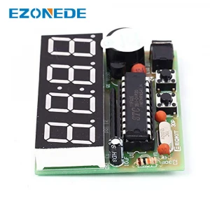Electronic DIY Kit Accurate C51 Clock 4 Bits Clock LED Display Electronics