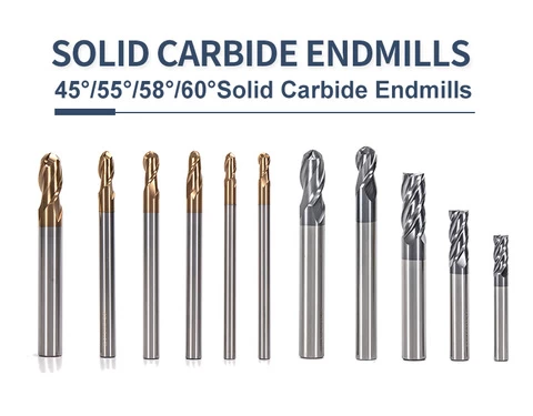 Endmill Carb Competitive Price 4 Flute Ball Endmill Milling Machine Cutters carbide milling cutter