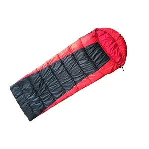 Envelope Sleeping Bag with Hood for Backpacking, Camping, Or Hiking.