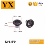 Environmental 12mm metal spray paint eyelets for shoes