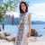 Import Ethnic style dress summer was thin loose embroidery long sleeve maxi dress from China