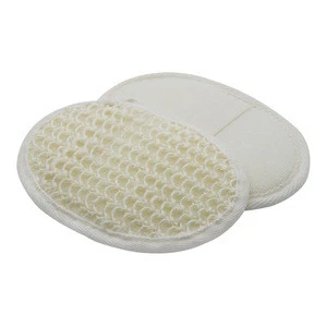 Exfoliating Natural Oval Sisal Sponge Scrubber Loofah Pads for Bath and Shower