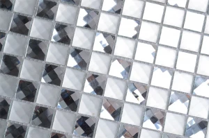 F2X-1-1 mosaic glass tile/mirror glass mosaic tile/beveled glass mirror mosaic tile