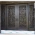 Import Factory direct provide round top galvanized steel double wrought iron entry door from China