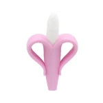 Factory Directly Sell BPA Free Silicone Banana Corn Baby Teethers Baby Teethers Chew Toy Infant Training Toothbrush