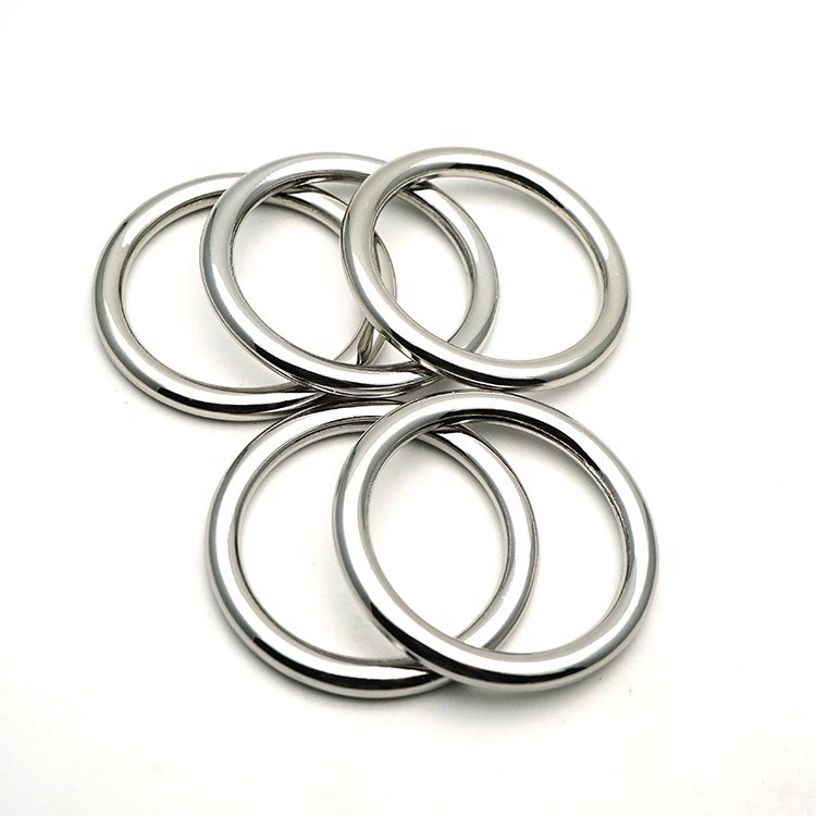 Factory high quality Oring buckle metal hardware accessories 40mm big Oval rings for bag