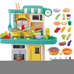 Factory hot sale children play house spray kitchen toys girl cooking simulation meal kitchen toy sets