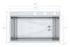 Factory hot sale modern luxury undermount kitchen sinks high quality 304 stainless steel kitchen sink