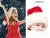 Import Factory Manufacture Winter Christmas Warm Plush Adult Children Christmas Santa Claus Hat with Ball Xmas Party Ornaments from China