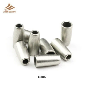 Factory Price Wholesale Silver Metal Beads Cord End For Clothing
