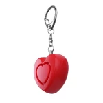 Factory sell self defense manufacturer heart-shaped personal security alarm with LED flashlight