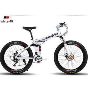 factory supply 26 inch 21/24/27 speed double disc brake folding mountain bike bicycle