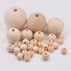 factory supply Wholesale natural Wood round Beads