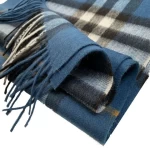 Factory Wholesale Cashmere Plaid Scarf Classic English Wool Plaid Tassel Scarf Shawl For Women