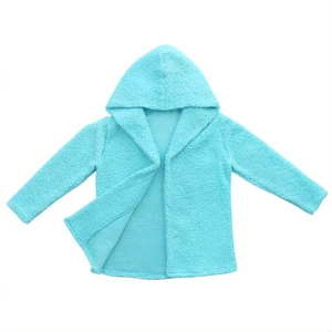 Fall Wholesale Infants and Toddlers Clothing Solid Color fur Baby Girls Coat