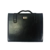 Famous Designer Customized Logo Genuine Cow leather Computer Bag Briefcase fit for ipad Laptop computer