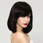 Fashion Charm Ladies Short Blonde Natural Hair Full Lace Wigs+Wig Cap