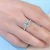 Import Fashion customized 925 sterling silver ring ladies big diamond engagement ring 18K gold plated wedding ring from China