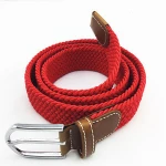 Fashion Jeans Accessories Polyester Elastic Knitted Belt